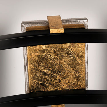 Maxim Lighting Radiant 5-Light LED Bath Vanity Black/Gold Leaf