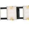 Maxim Lighting Radiant 7-Light LED Bath Vanity Black/Gold Leaf