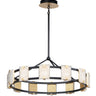Maxim Lighting Radiant 12-Light LED Chandelier Black/Gold Leaf