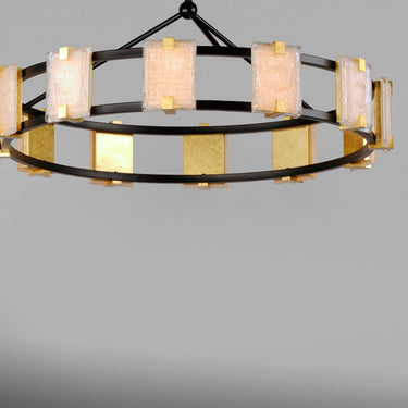 Maxim Lighting Radiant 12-Light LED Chandelier Black/Gold Leaf