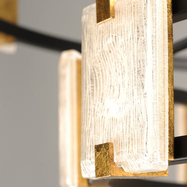 Maxim Lighting Radiant 20-Light LED Chandelier Black/Gold Leaf