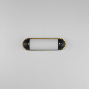 Maxim Lighting Capsule 18" LED Bath Vanity CCT Select Black/Natural Aged Brass