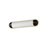 Maxim Lighting Capsule 24" LED Bath Vanity CCT Select Black/Natural Aged Brass