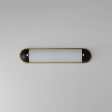 Maxim Lighting Capsule 24" LED Bath Vanity CCT Select Black/Natural Aged Brass
