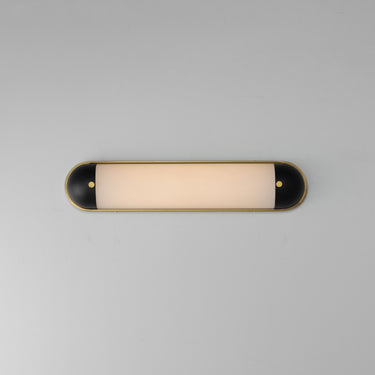 Maxim Lighting Capsule 24" LED Bath Vanity CCT Select Black/Natural Aged Brass
