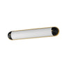 Maxim Lighting Capsule 30" LED Bath Vanity CCT Select Black/Natural Aged Brass