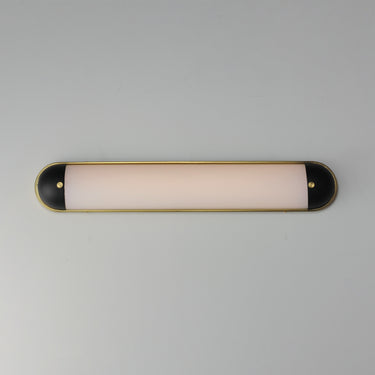 Maxim Lighting Capsule 30" LED Bath Vanity CCT Select Black/Natural Aged Brass