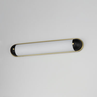 Maxim Lighting Capsule 30" LED Bath Vanity CCT Select Black/Natural Aged Brass