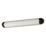 Maxim Lighting Capsule 36" LED Bath Vanity CCT Select Black/Natural Aged Brass