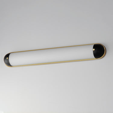 Maxim Lighting Capsule 36" LED Bath Vanity CCT Select Black/Natural Aged Brass