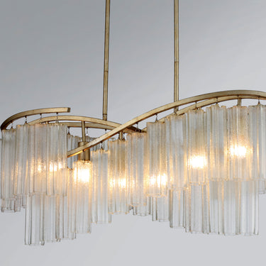 Maxim Lighting Victoria 6-Light Linear Chandelier Golden Silver