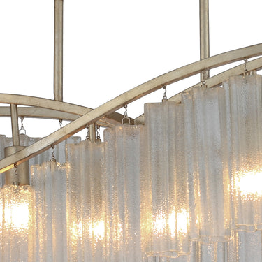Maxim Lighting Victoria 6-Light Linear Chandelier Golden Silver
