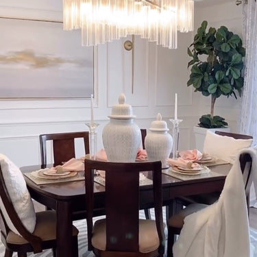 Maxim Lighting Victoria 6-Light Linear Chandelier Golden Silver