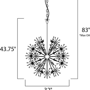 Maxim Lighting Starfire 18-Light Pendant Polished Chrome