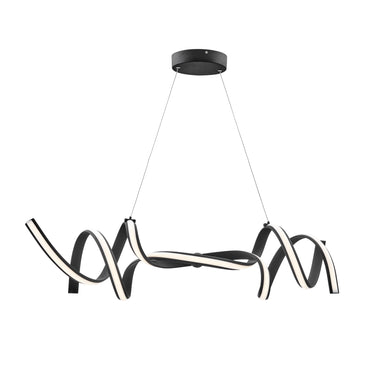 Finesse Decor Munich LED Horizontal Chandelier Black