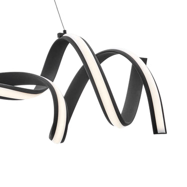 Finesse Decor Munich LED Horizontal Chandelier Black