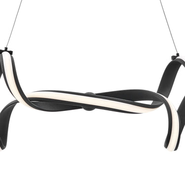 Finesse Decor Munich LED Horizontal Chandelier Black