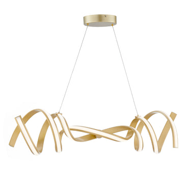 Finesse Decor Munich LED Horizontal Chandelier Gold