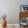 Finesse Decor Munich LED Sandy Gold 63" Floor Lamp Dimmable