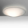 Luma 18 flush mount, glossy opal with clear rim | Besa Lighting