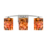 Lava vanity light: Satin Nickel finish | Besa Lighting