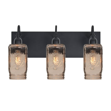 Milo 4 vanity light: Smoke | Besa Lighting