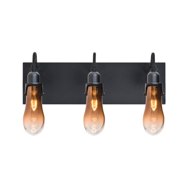 Wish 1-Light wall sconce: Amber/Clear glass | Besa Lighting