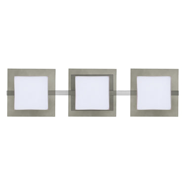 Alex vanity light: Opal/Smoke, Satin Nickel | Besa Lighting
