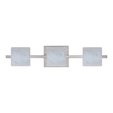 Paolo vanity light: Carrera, Satin Nickel | Besa Lighting