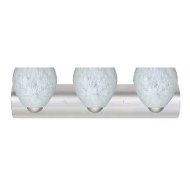 Bolla vanity light: Carrera, Satin Nickel | Besa Lighting