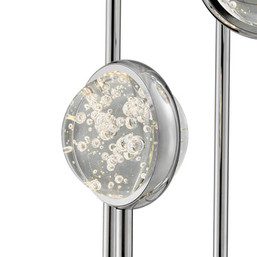 Finesse Decor Bubbling Glow Floor Lamp Chrome