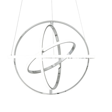 Finesse Decor Oxford LED Adjustable Chandelier Chrome