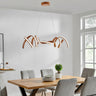 Finesse Decor Munich LED Horizontal Chandelier Wood
