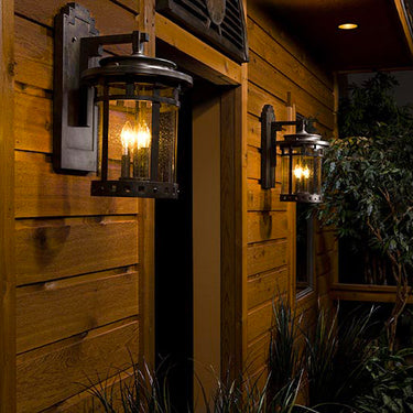 Maxim Lighting Santa Barbara VX 3-Light Outdoor Wall Lantern Sienna