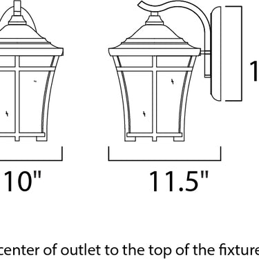 Maxim Lighting Balboa VX Outdoor Wall Lantern Copper Oxide