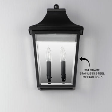 Maxim Lighting Sutton Place VX 2-Light Pocket Sconce Black