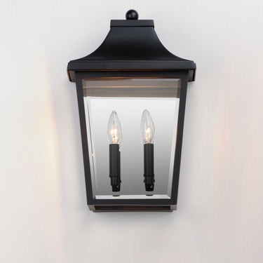 Maxim Lighting Sutton Place VX 2-Light Pocket Sconce Black