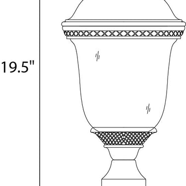 Maxim Lighting Carriage House VX Outdoor Pole/Post Lan Oriental Bronze