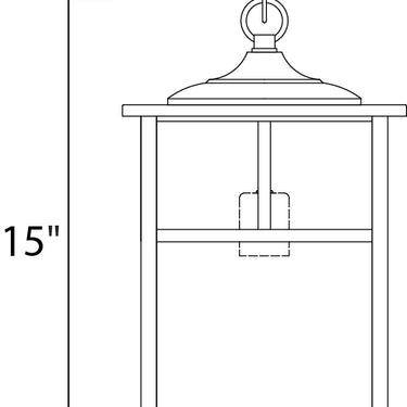 Maxim Lighting Coldwater Outdoor Hanging Lantern Burnished