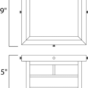 Maxim Lighting Coldwater 2-Light Outdoor Ceiling Mount Burnished