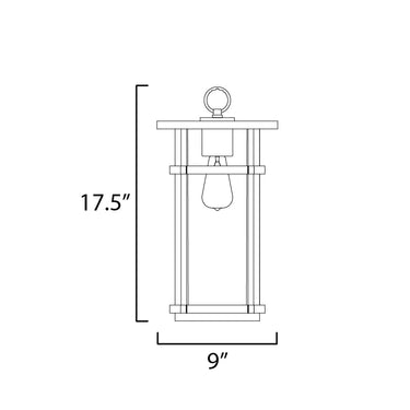 Maxim Lighting Clyde VX Outdoor VX Hanging Pendant Black