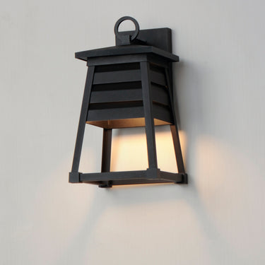 Maxim Lighting Shutters Small Outdoor Wall Sconce Black