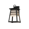 Maxim Lighting Shutters Small Outdoor Wall Sconce Weathered Zinc/Black