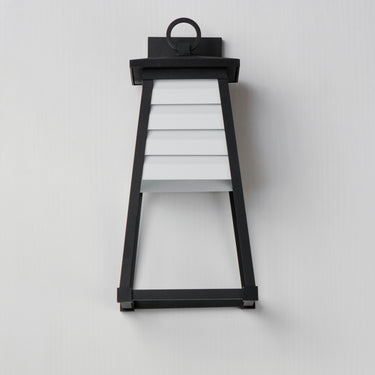 Maxim Lighting Shutters Medium Outdoor Wall Sconce White/Black