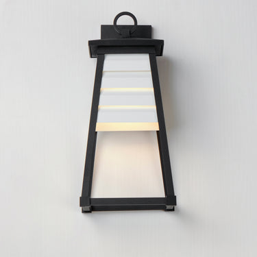 Maxim Lighting Shutters Medium Outdoor Wall Sconce White/Black