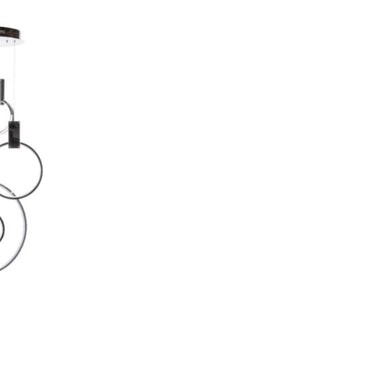 Finesse Decor Hong Kong LED Circular Chandelier Matte Black