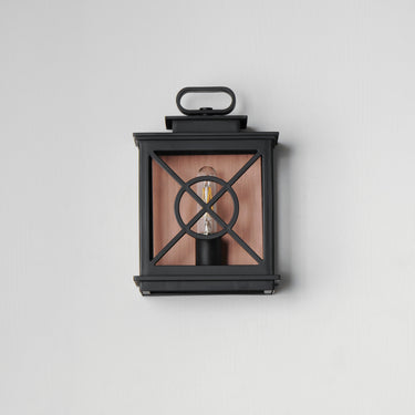 Maxim Lighting Yorktown VX Outdoor Pocket Sconce Black/Aged Copper