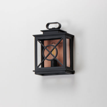 Maxim Lighting Yorktown VX Outdoor Pocket Sconce Black/Aged Copper