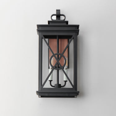 Maxim Lighting Yorktown VX 2-Light Outdoor Wall Sconce Black/Aged Copper