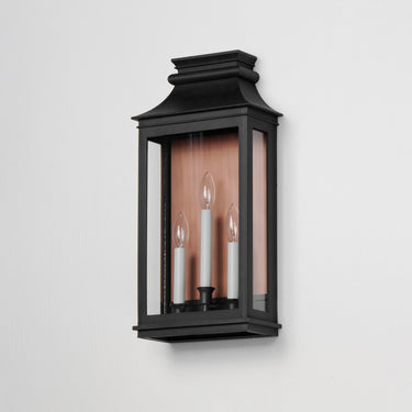 Maxim Lighting Savannah VX 3-Light Outdoor Sconce Antique Copper/Black Oxide